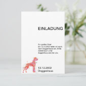 Doggen Einladungskarten 招待状 (スタンド正面)