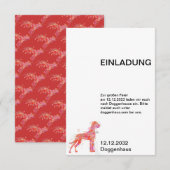 Doggen Einladungskarten 招待状 (正面/裏面)