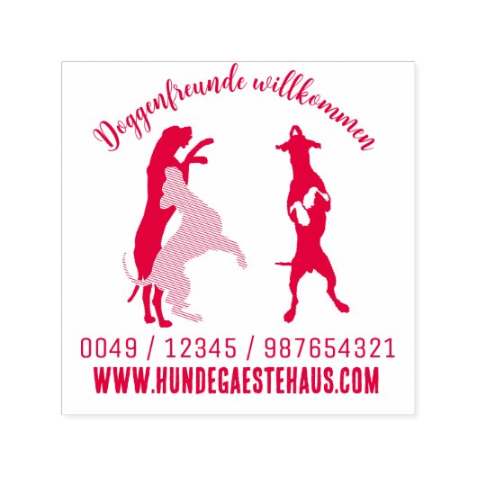 Doggen Haus Stempel セルフインキングスタンプ (デザイン)