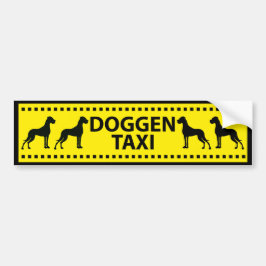 Doggen Taxi バンパーステッカー
