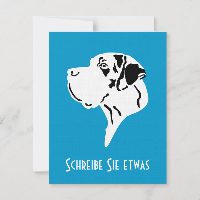 Doggenkarte zum beschriftenの複数形 (正面)