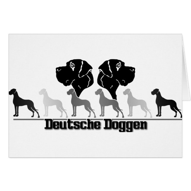 Doggenlogo Schwarz Grau (正面横)