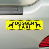 DoggenTaxi バンパーステッカー (車上)