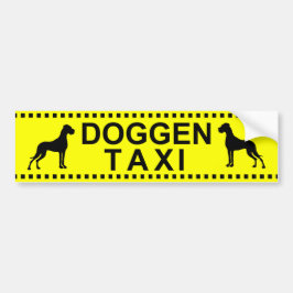 DoggenTaxi バンパーステッカー