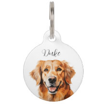 Dogggie name tag Golden Retriever