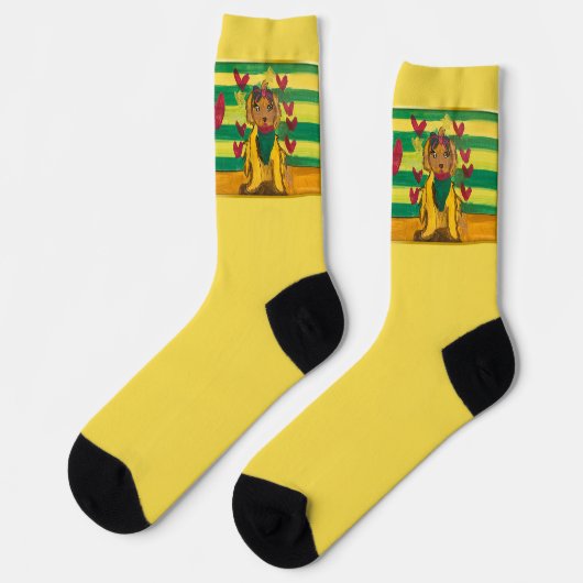 Doggie "Art by Kids" ソックス (左)