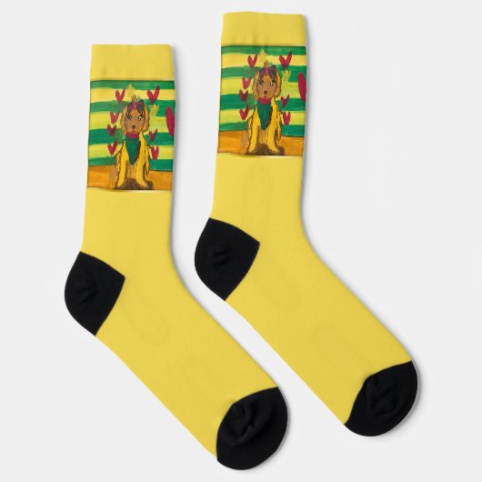 Doggie "Art by Kids" ソックス (右)