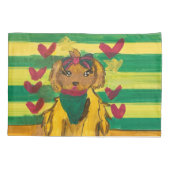 Doggie "Art by Kids" 枕カバー (裏面)