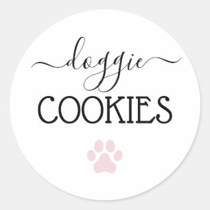 Doggie Cookieで書道の好意を扱う ラウンドシール