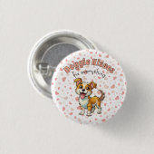 Doggie Kisses Button 缶バッジ (正面&裏面)