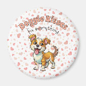 Doggie Kisses Magnet マグネット (正面)