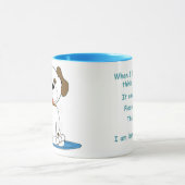 Doggie waiting for owners to return home マグカップ (中央)