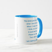 Doggie waiting for owners to return home マグカップ (正面右)