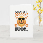 Doggone Greatest Humom Art Card カード (黄色い花)