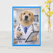 Doggone It Get Well Card FB-2 カード (黄色い花)