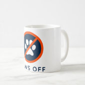 DogGoneIt - Paws Off-11oz コーヒーマグカップ (正面右)