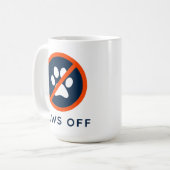 DogGoneIt - Paws Off-15 oz コーヒーマグカップ (正面左)