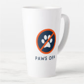 DogGoneIt - Paws Off- 17 oz カフェラテマグ (右アングル)