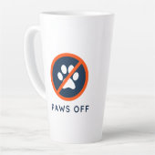 DogGoneIt - Paws Off- 17 oz カフェラテマグ (左アングル)