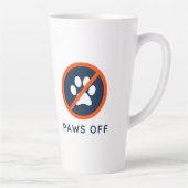 DogGoneIt - Paws Off- 17 oz カフェラテマグ (右)