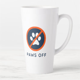 DogGoneIt - Paws Off- 17 oz カフェラテマグ
