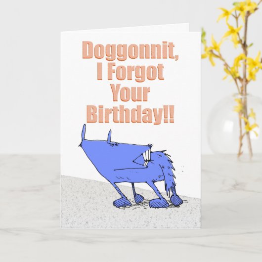 Doggonnitの誕生日 カード (黄色い花)