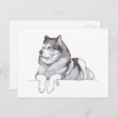 Doggust 2019 Alaskan Malamuteはがき 案内ポストカード (正面/裏面)