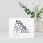 Doggust 2019 Alaskan Malamuteはがき 案内ポストカード (スタンド正面)