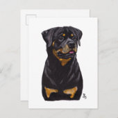 Doggust 2019 Rotweillerはがき 案内ポストカード (正面/裏面)
