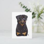 Doggust 2019 Rotweillerはがき 案内ポストカード (スタンド正面)