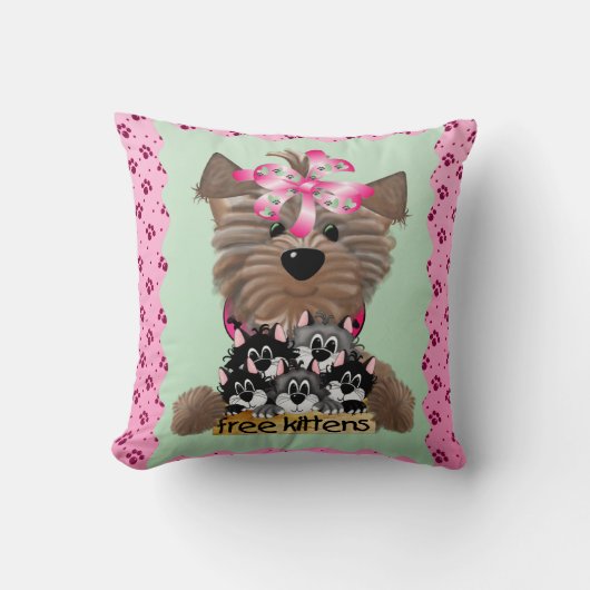 doggy装飾用クッション20インチx 20インチ クッション (正面)