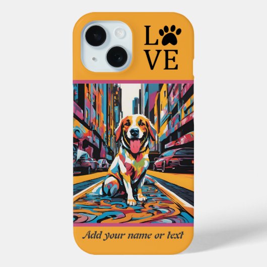 Doggy iPhone / iPad case Case-Mate iPhoneケース (裏面)