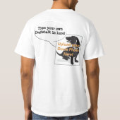 DogietalkのカスタムなTシャツ Tシャツ (裏面)