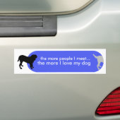 Dogismの"本当愛"青 バンパーステッカー (車上)