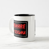 Dogma無神論者に注意 ツートーンマグカップ (正面左)