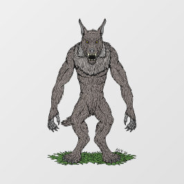 Dogman CryptidまたはWerwolf ウィンドウサイン
