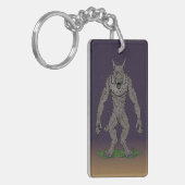 Dogman CryptidまたはWerwolf キーホルダー (正面左)