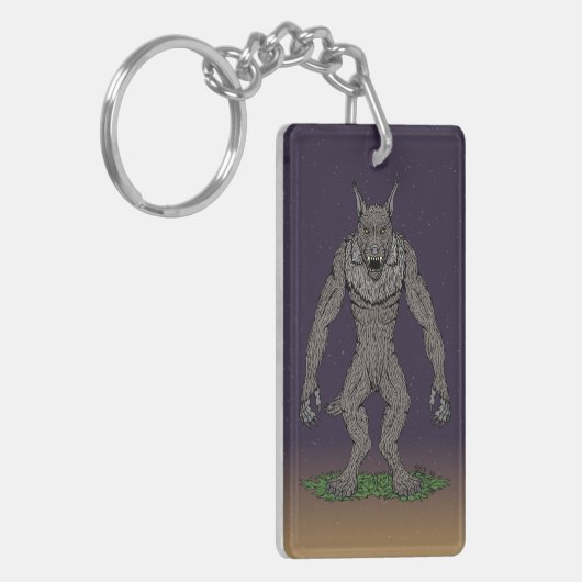 Dogman CryptidまたはWerwolf キーホルダー (正面左)