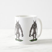Dogman CryptidまたはWerwolf コーヒーマグカップ (正面右)