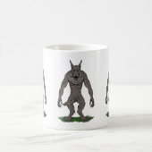 Dogman CryptidまたはWerwolf コーヒーマグカップ (中央)