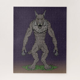 Dogman CryptidまたはWerwolf ジグソーパズル