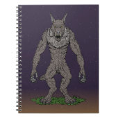 Dogman CryptidまたはWerwolf ノートブック (正面)
