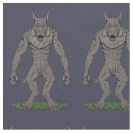 Dogman CryptidまたはWerwolf ファブリック