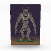 Dogman CryptidまたはWerwolf フォトブロック (正面)