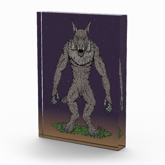 Dogman CryptidまたはWerwolf フォトブロック (右)