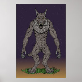 Dogman CryptidまたはWerwolf ポスター