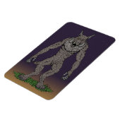 Dogman CryptidまたはWerwolf マグネット (左側)