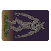 Dogman CryptidまたはWerwolf マグネット (横)