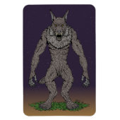 Dogman CryptidまたはWerwolf マグネット (縦)