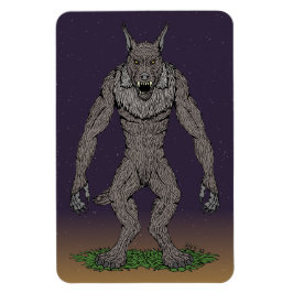 Dogman CryptidまたはWerwolf マグネット